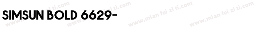 simsun bold 6629字体转换
